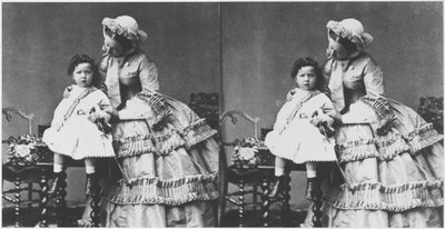 Imperatrice Eugenia e il principe Eugenio Luigi Napoleone Bonaparte, c.1858-59 da Andre Adolphe Eugene Disderi